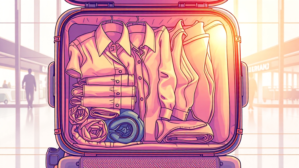 기내용 캐리어 완벽 가이드: 선택, 규정, 수납 꿀팁 6 기내용 캐리어 수납 팁 (illustration 스타일)
