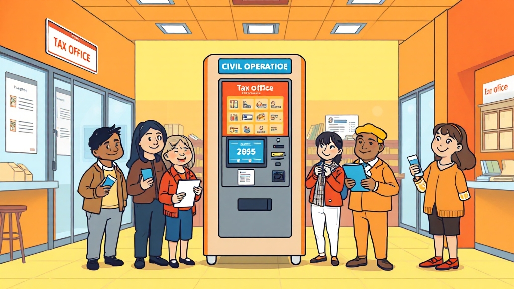 오프라인 발급 가이드 (cartoon 스타일)