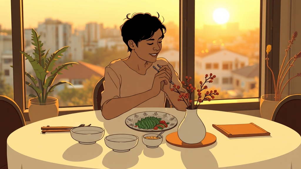 급체 예방하는 생활 습관 (illustration 스타일)