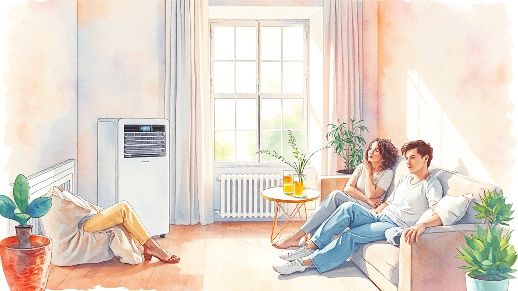 늦더위, 경제적 영향은? (watercolor 스타일)