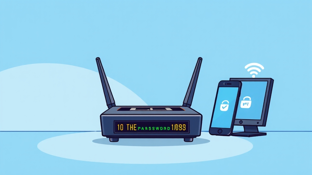 와이파이 공유기 설치 A to Z: 연결부터 속도 해결까지 6 Wi-Fi 이름 및 비밀번호 설정 (cartoon 스타일)