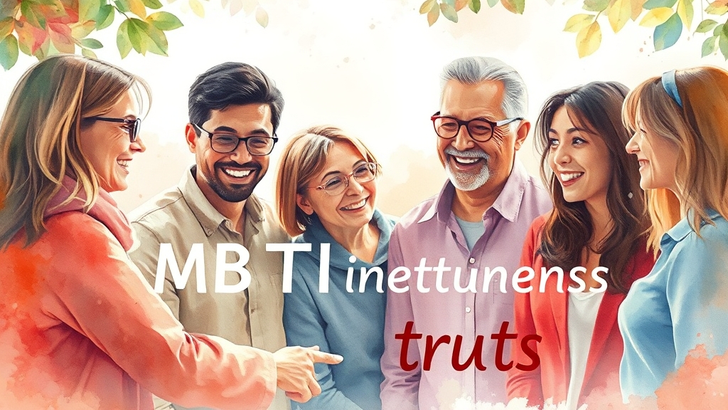 MBTI A to Z: 성격 유형 완벽 분석 & 활용법 (2024 최신) 8 MBTI에 대한 오해와 진실 (watercolor 스타일)